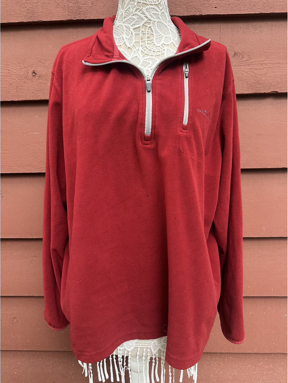 Eddie Bauer Vintage Red Fleece Pullover